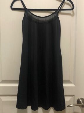 Women’s Large black slip dress lingerie made in Canada